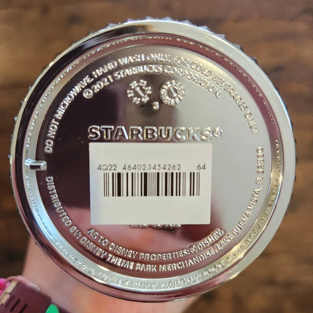 Starbucks | Walt Disney World's 100th Anniversary | Studded Silver Tumbler